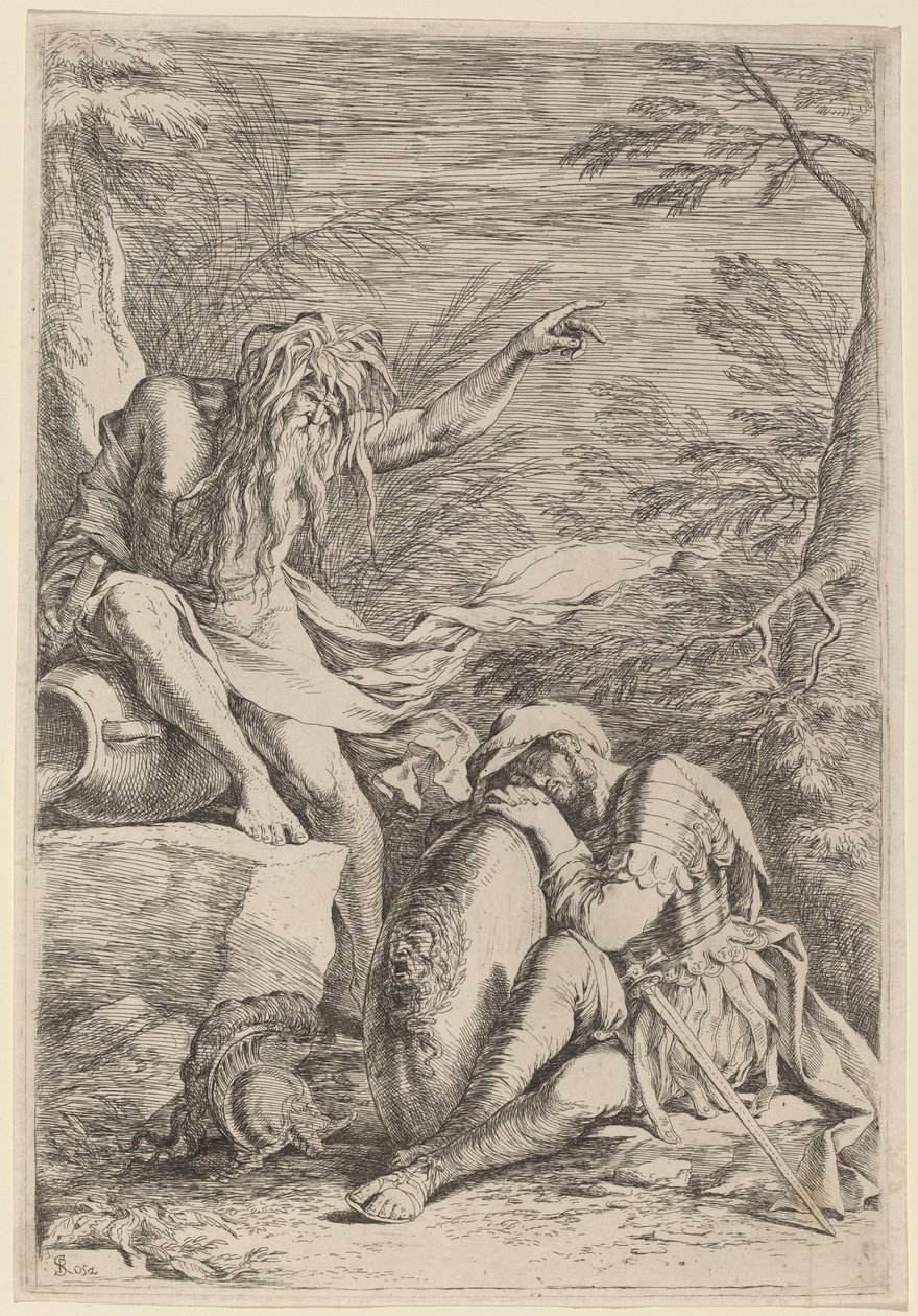 Sen Eneasza autorstwa Salvator Rosa