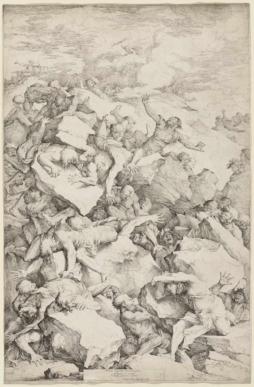 Upadek gigantów autorstwa Salvator Rosa