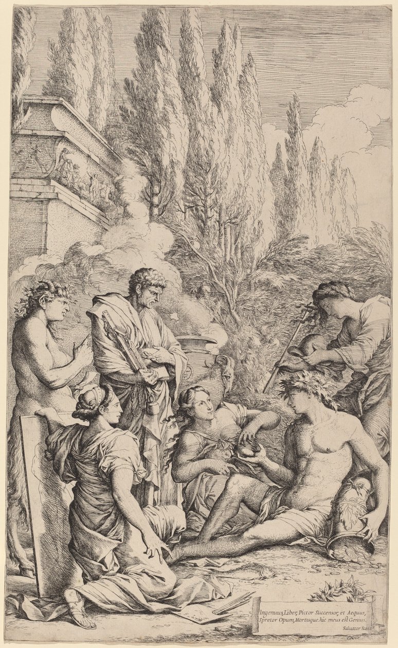 Geniusz Salvatora Rosa autorstwa Salvator Rosa