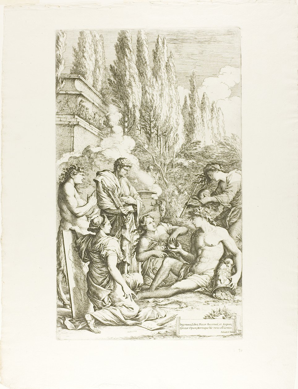 Geniusz Salvatora Rosa autorstwa Salvator Rosa