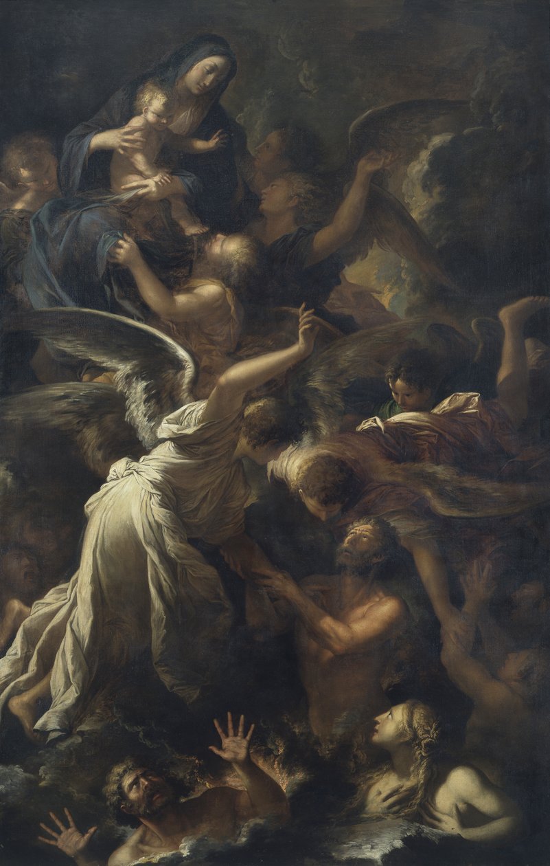 Madonna del Suffragio autorstwa Salvator Rosa
