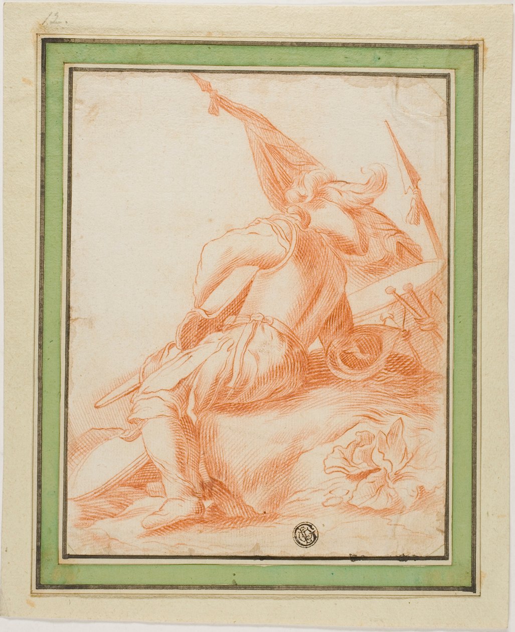 Wojownik w spoczynku autorstwa Salvator Rosa