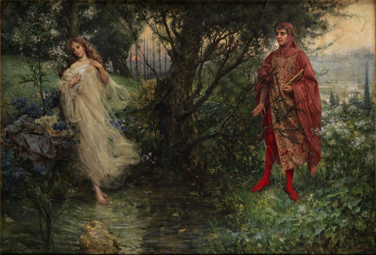 Dante i Beatrice autorstwa Salvatore Postiglione