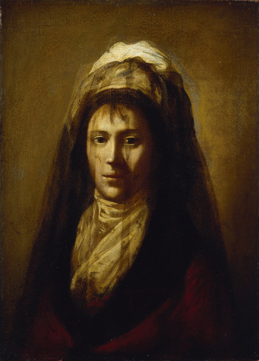 Portret hrabiny Jekateryny Pietrownej Rostopchiny 1776-1859 w welonie autorstwa Salvatore Tonci