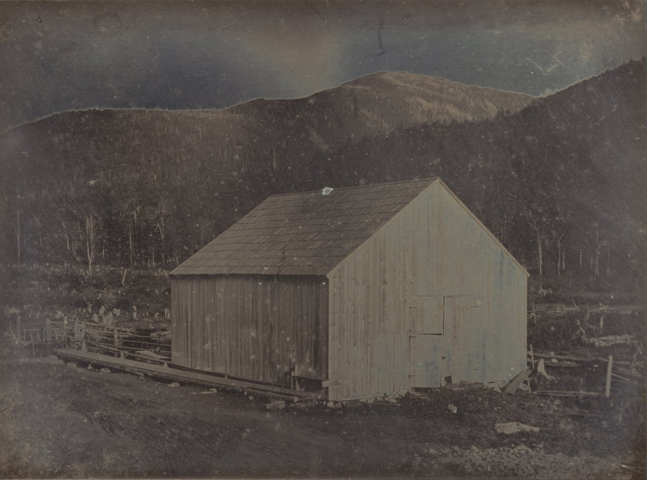 Widok stodoły w New Hampshire autorstwa Samuel A. Bemis