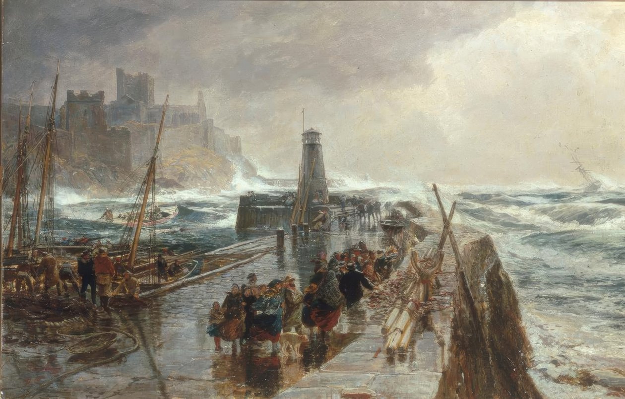 Port Peel, Wyspa Man autorstwa Samuel Bough