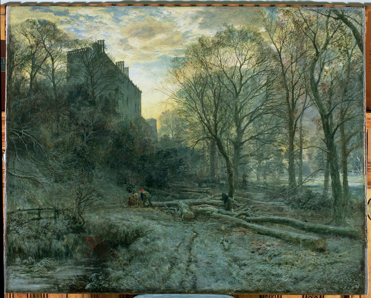 Winton House, East Lothian: mroźny poranek, 1872 autorstwa Samuel Bough