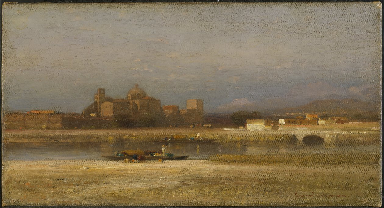 Bank potoku, 1892 autorstwa Samuel Colman
