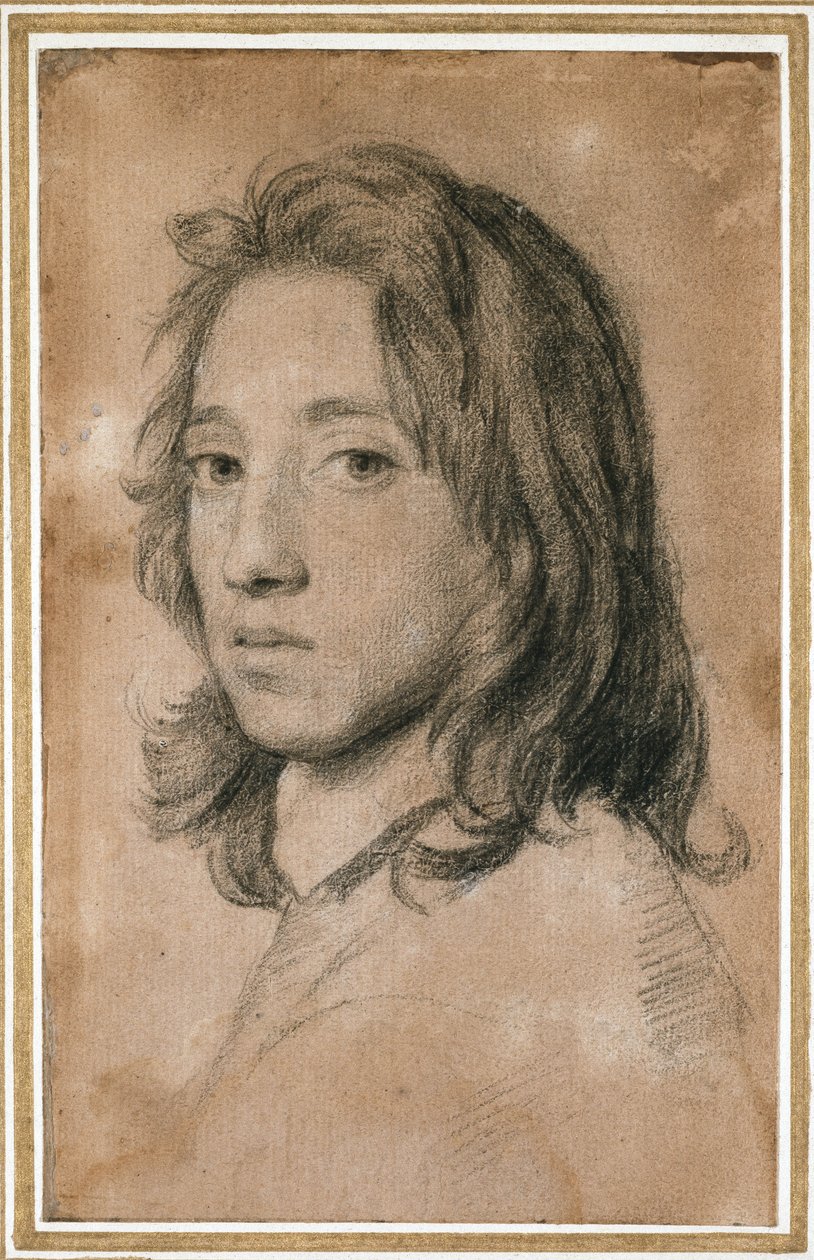 Portret Thomasa Alcocka, XVII w. (kreda na papierze) autorstwa Samuel Cooper
