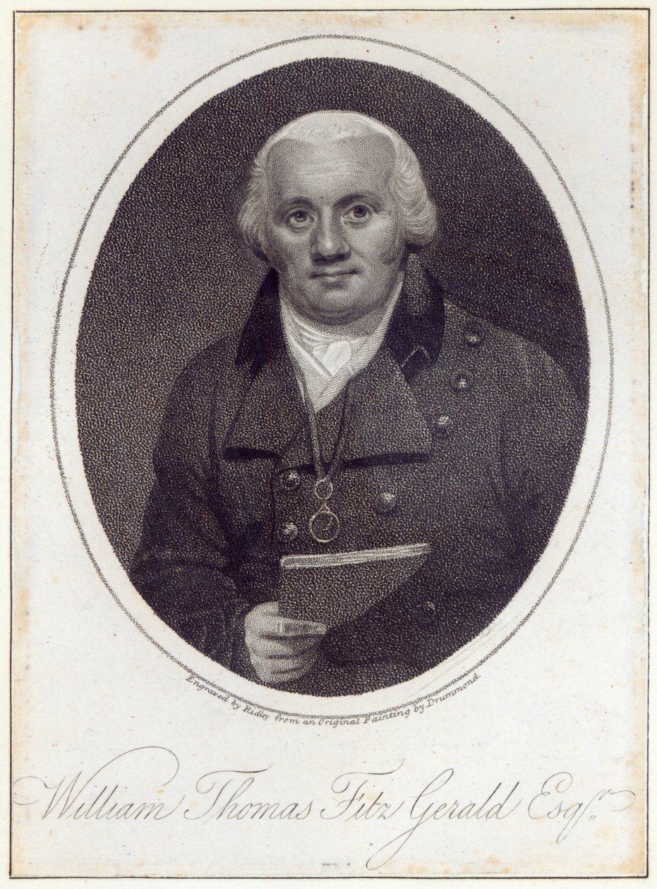 William Thomas Fitzgerald, grawerowane przez Williama Ridley autorstwa Samuel Drummond