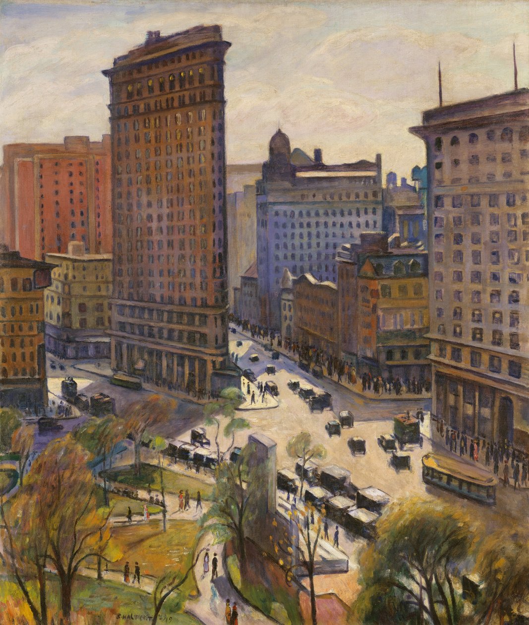 Budynek Flatiron, 1919 autorstwa Samuel Halpert