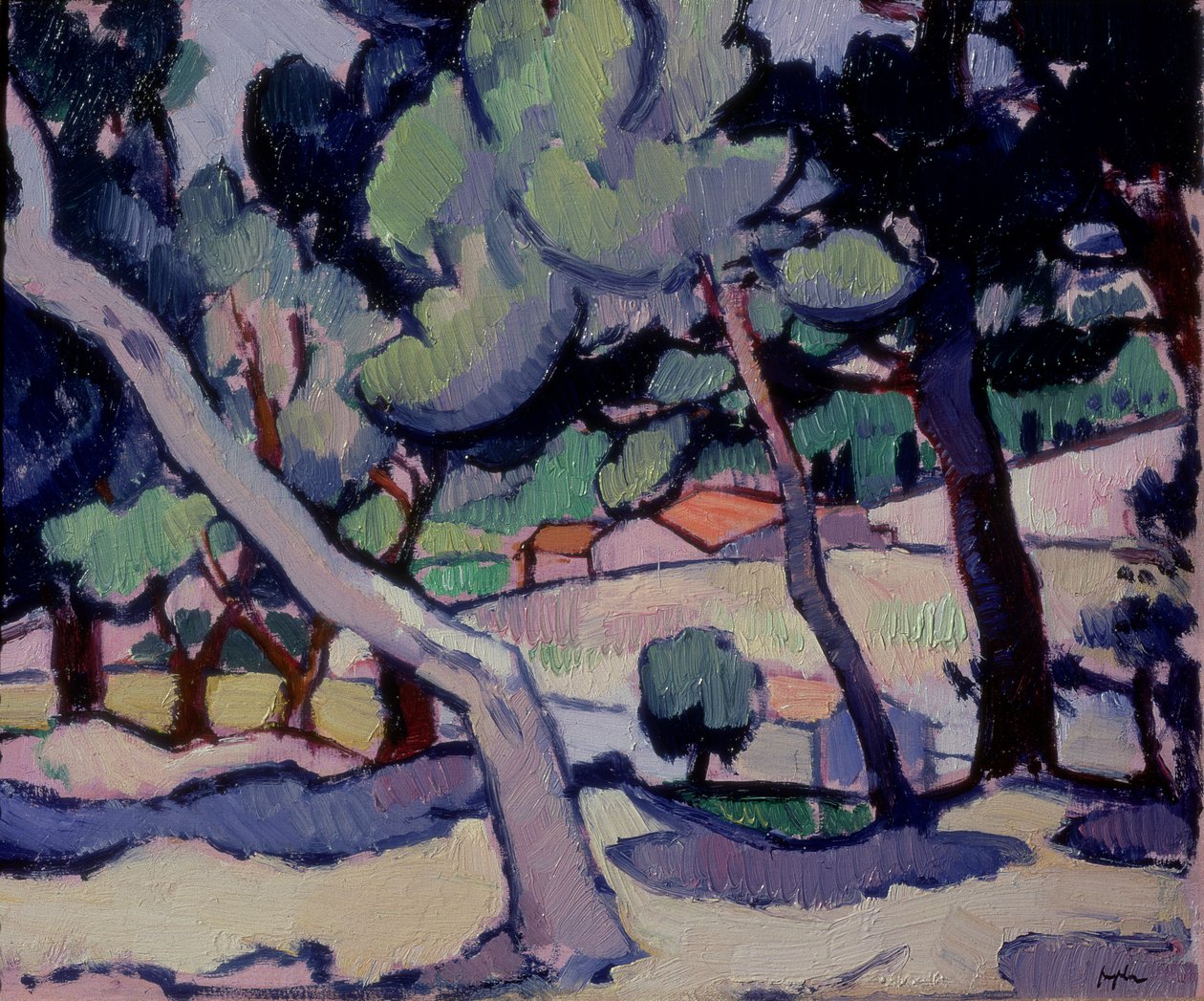 Cassis Krajobraz w połowie wiosny, 1913 autorstwa Samuel John Peploe