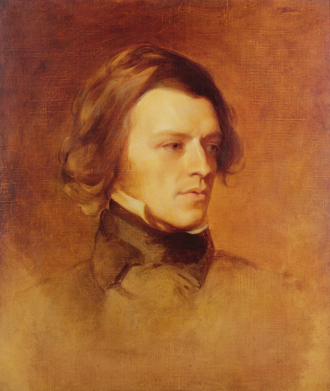 Portret Alfreda Lorda Tennysona (1809-92) ok. 1840 (olej na płótnie) autorstwa Samuel Laurence