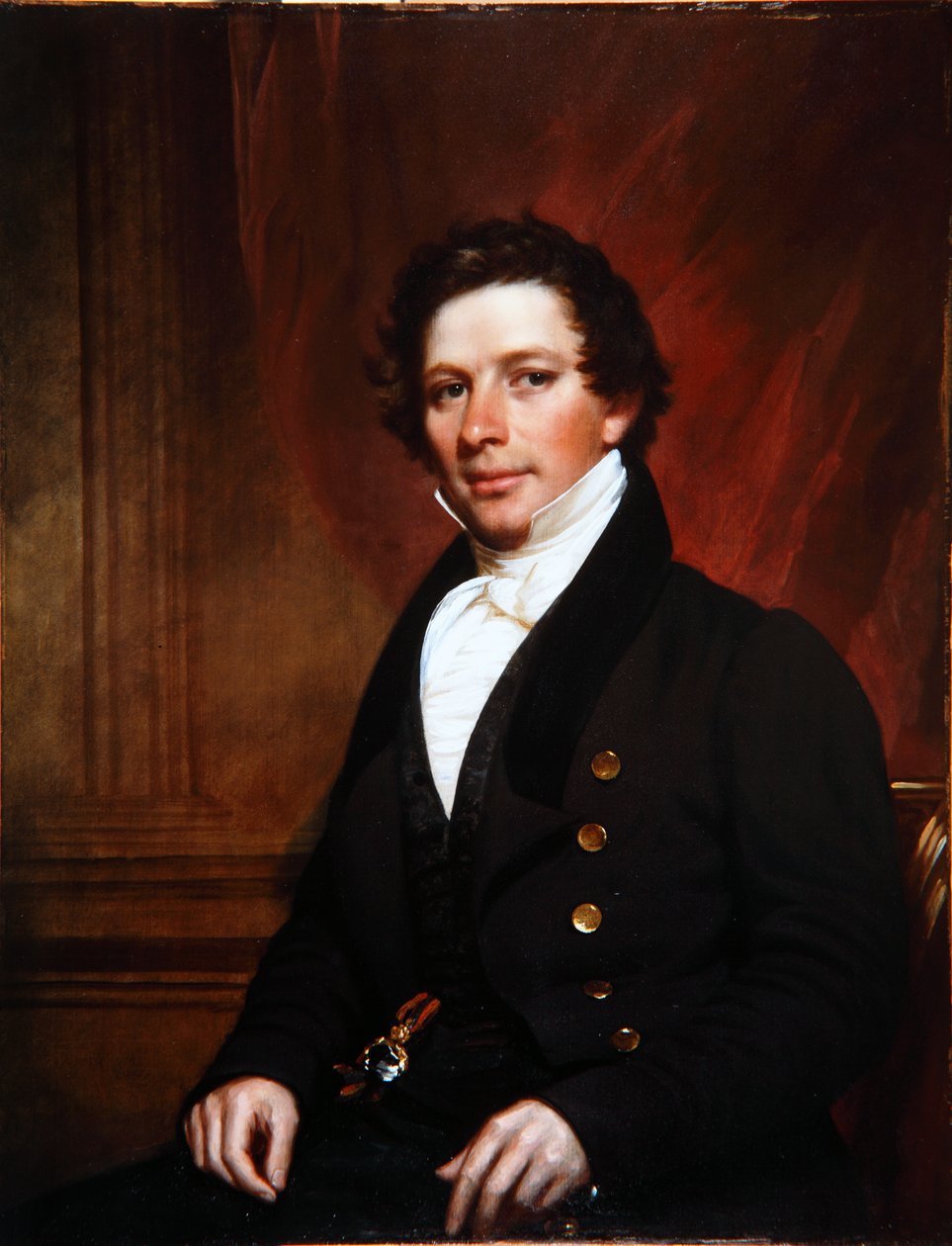 Portret Ashfielda Ellisa, c.1835 autorstwa Samuel Lovett Waldo