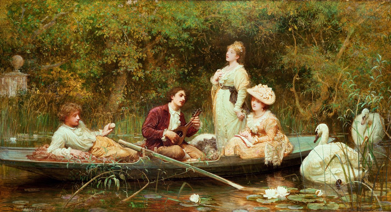 Uczciwy, cichy i słodki odpoczynek autorstwa Samuel Luke Fildes