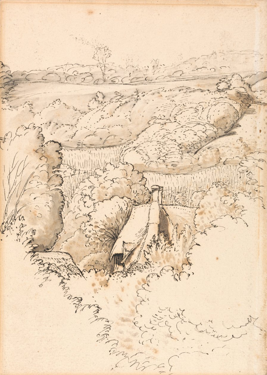 Domek wśród drzew, Shoreham autorstwa Samuel Palmer