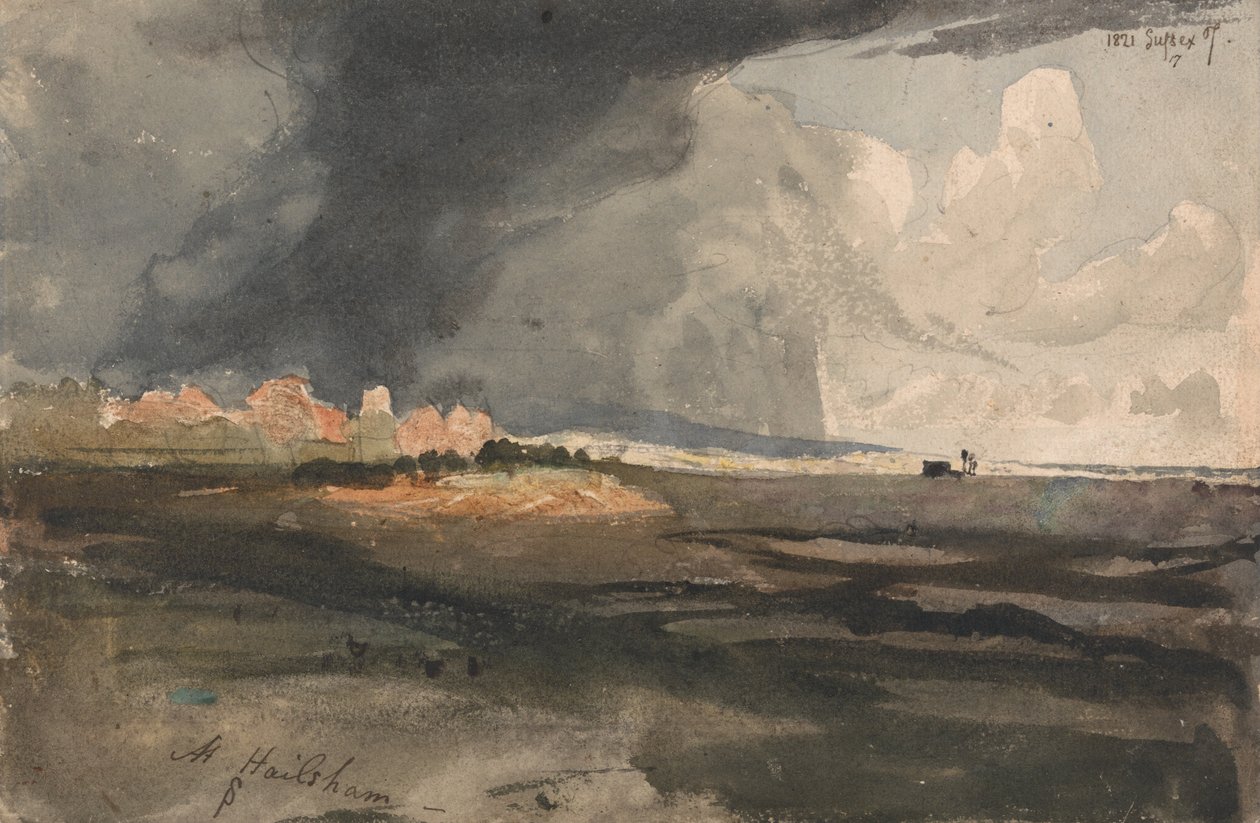 W Hailsham, Sussex – zbliża się burza autorstwa Samuel Palmer