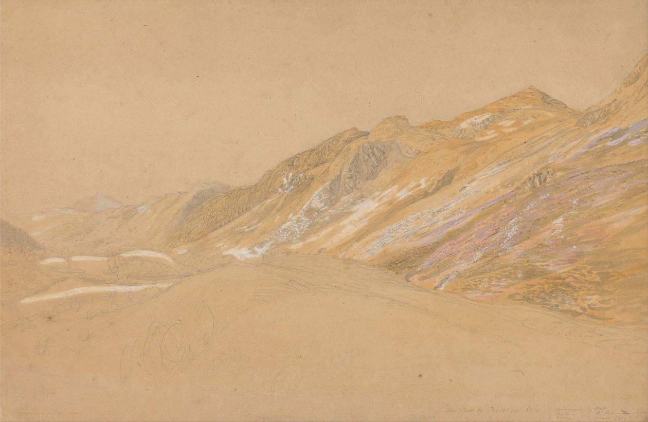 Góry przez podróżników w pobliżu Dolgelly autorstwa Samuel Palmer