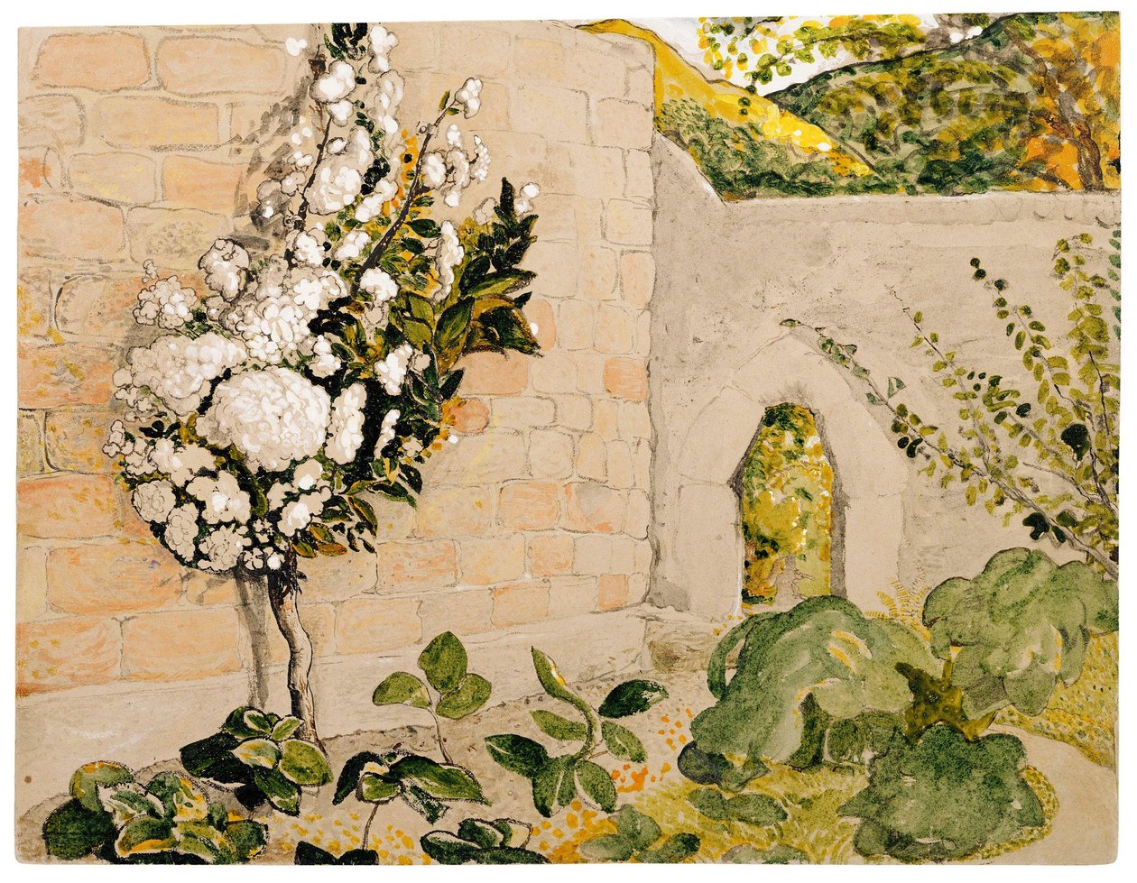 Grusza w otoczonym murem ogrodzie — Samuel Palmer autorstwa Samuel Palmer