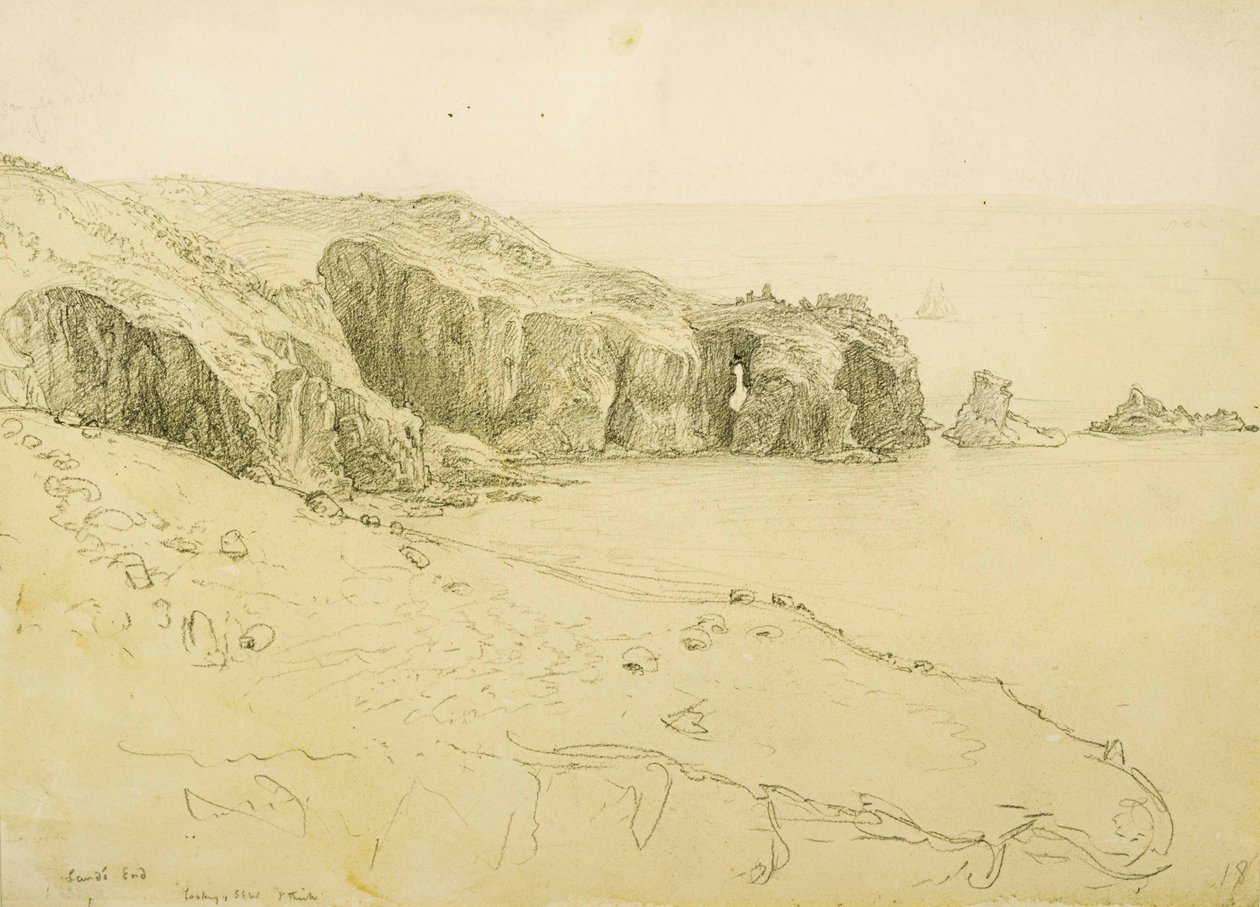 Pele Point, Lands End autorstwa Samuel Palmer