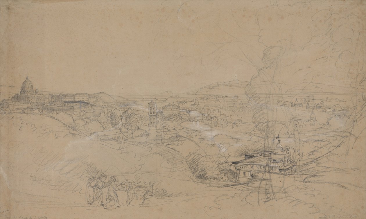 Rzym z San Spirito autorstwa Samuel Palmer