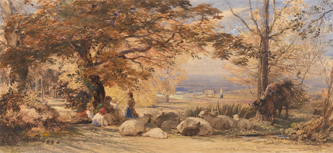 Zadowolenie w stylu rustykalnym autorstwa Samuel Palmer