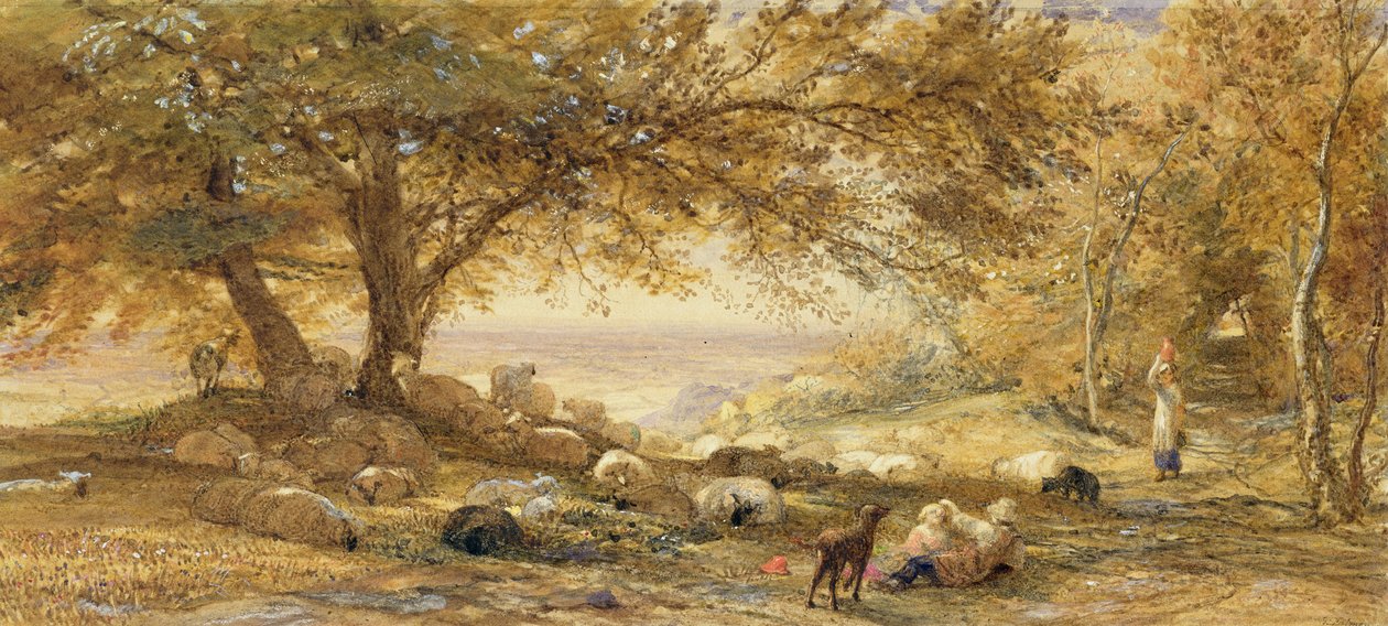 Zacienione Ciche autorstwa Samuel Palmer