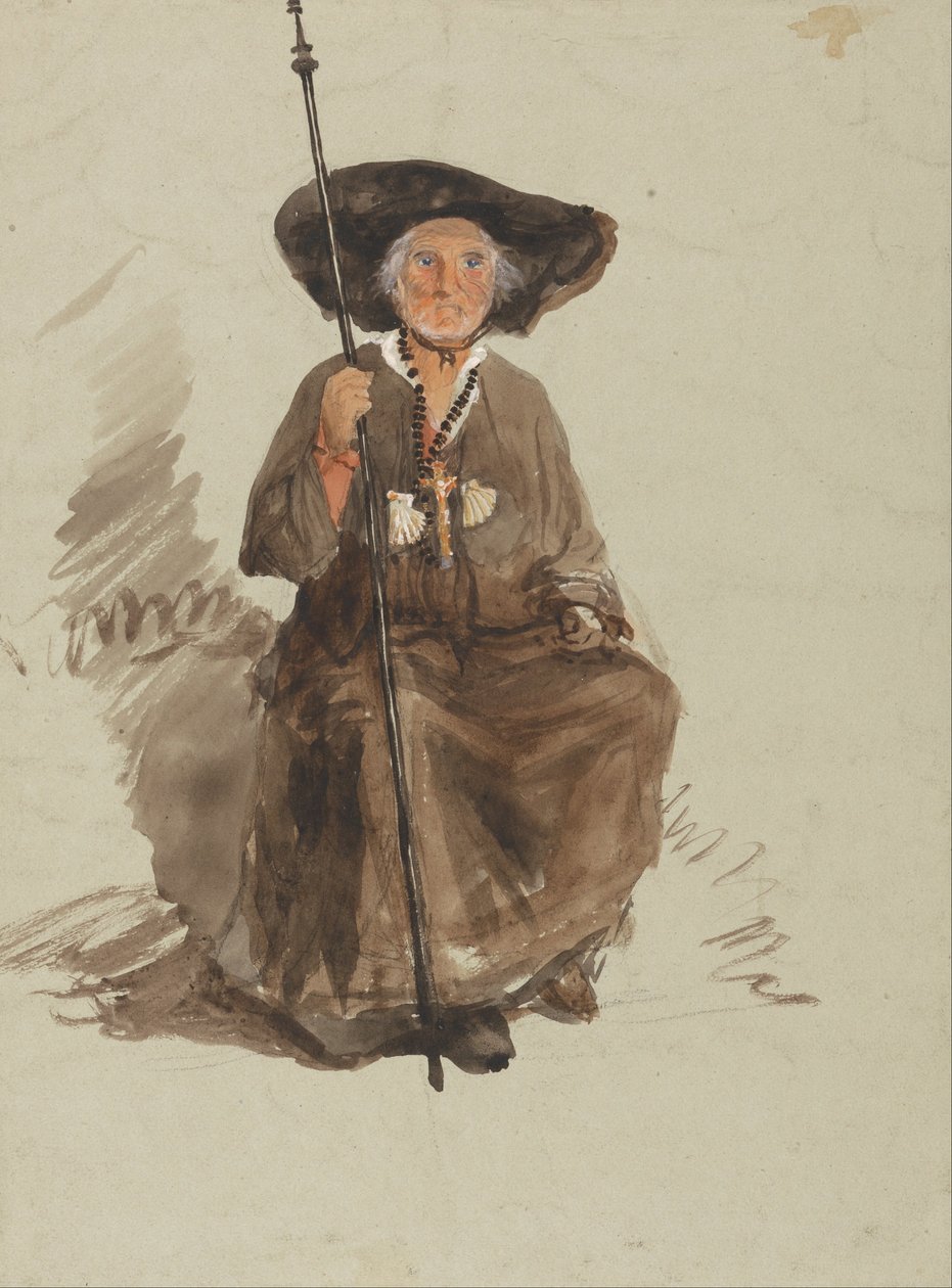 Studium pielgrzyma autorstwa Samuel Palmer