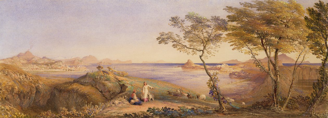 Zatoka Baiae z Monte Nuovo autorstwa Samuel Palmer