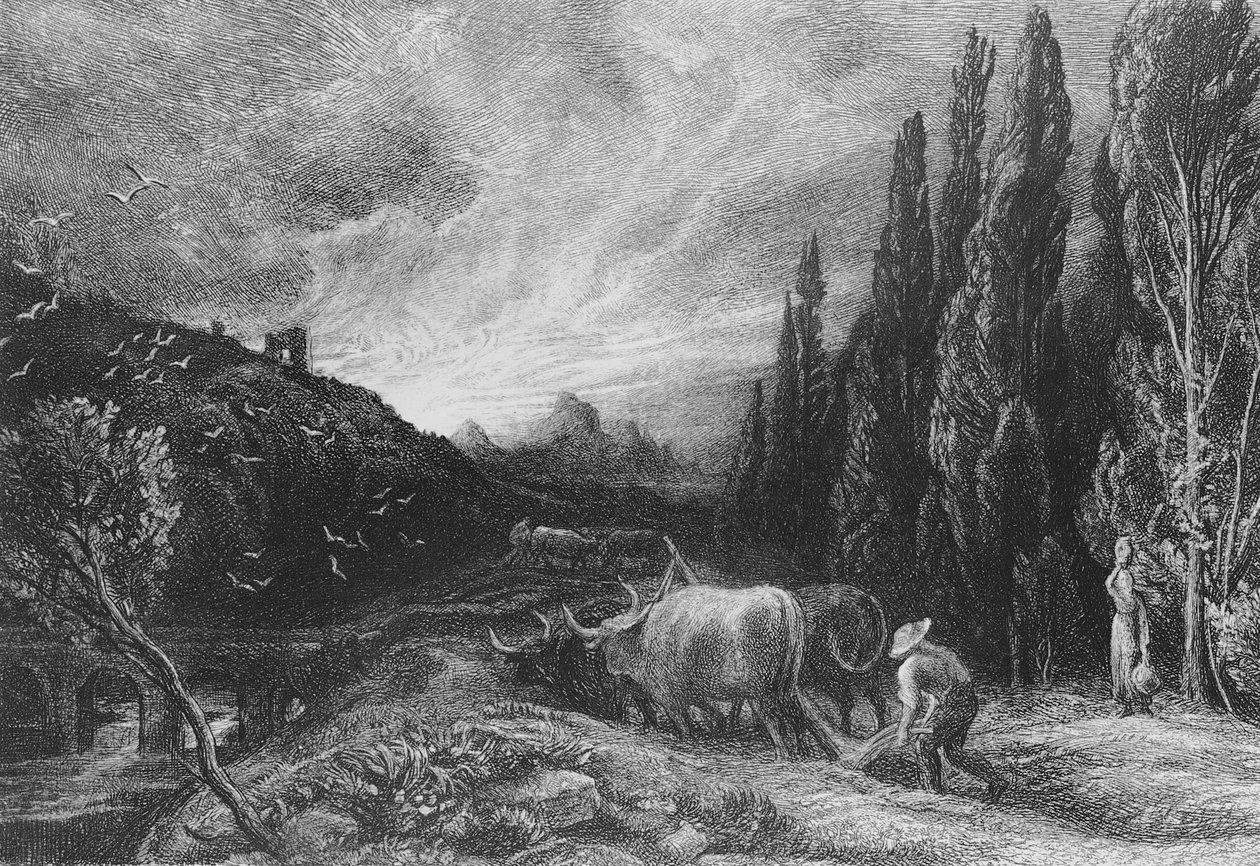 Wczesny oracz, 186179 autorstwa Samuel Palmer