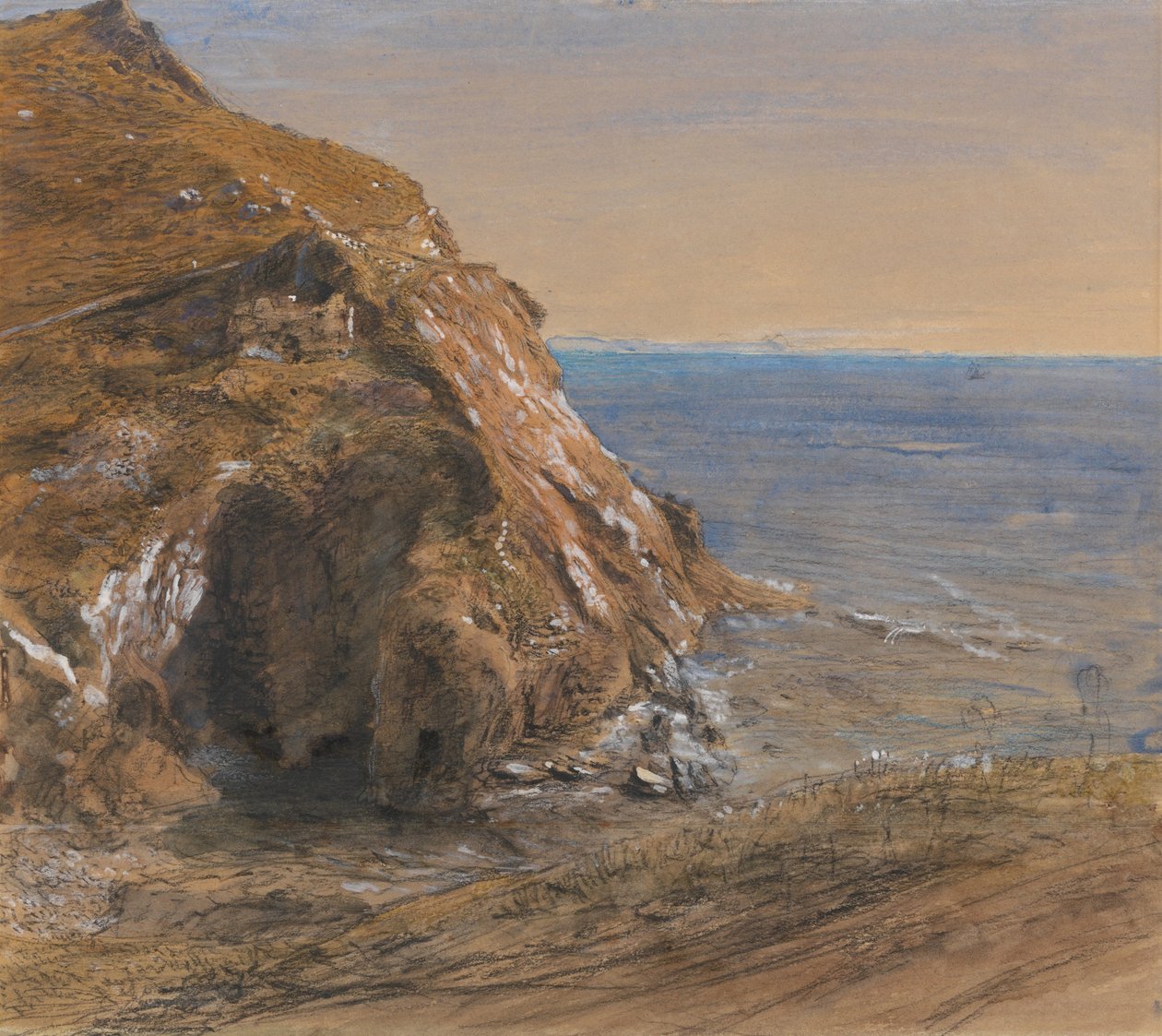 Rock Slip w pobliżu Boscastle autorstwa Samuel Palmer