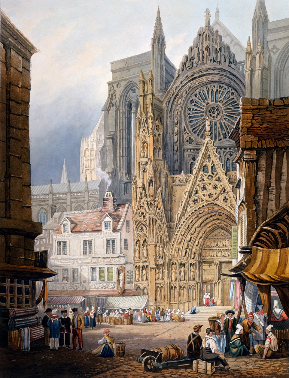 Katedra w Rouen autorstwa Samuel Prout
