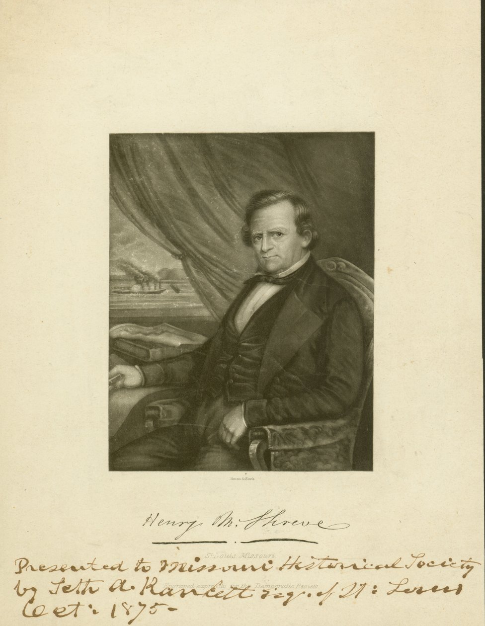 Grawerowany portret Henry