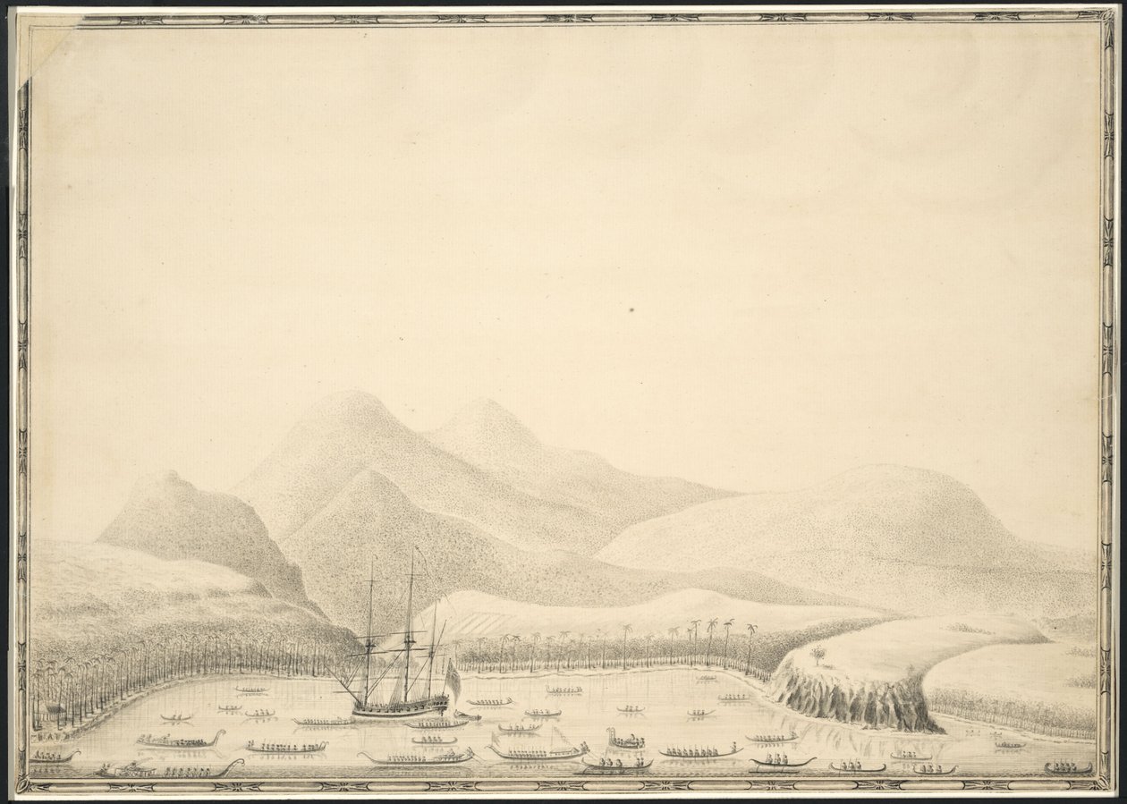 Otaheite (tj. Tahiti) lub Wyspa Króla Jerzego Samuela Wallisa (1728-1795) autorstwa Samuel Wallis