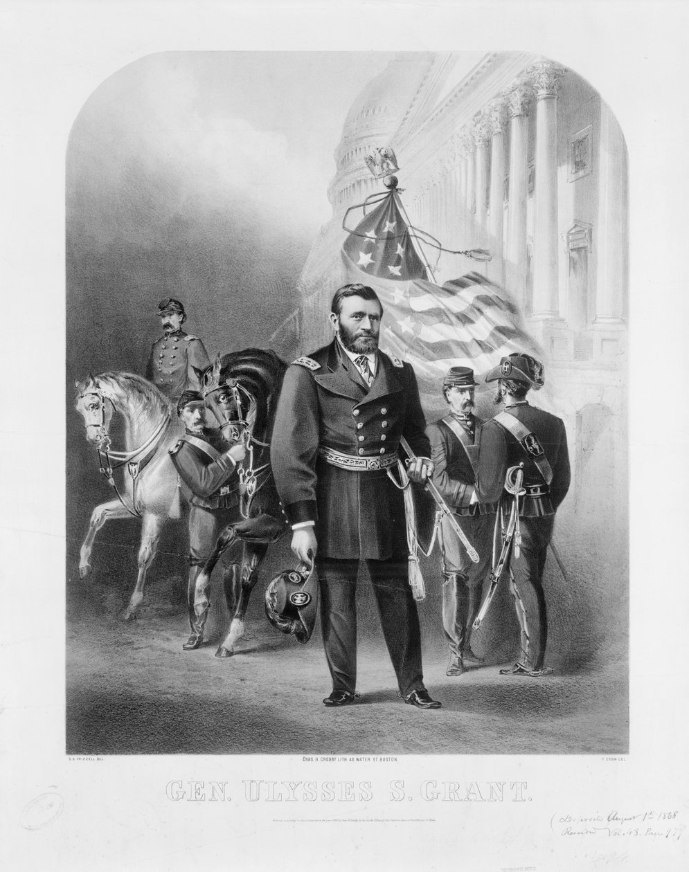 Generał Ulysses S. Grant w Kapitolu Stanów Zjednoczonych, 1868 r autorstwa Samuel after Frizzell
