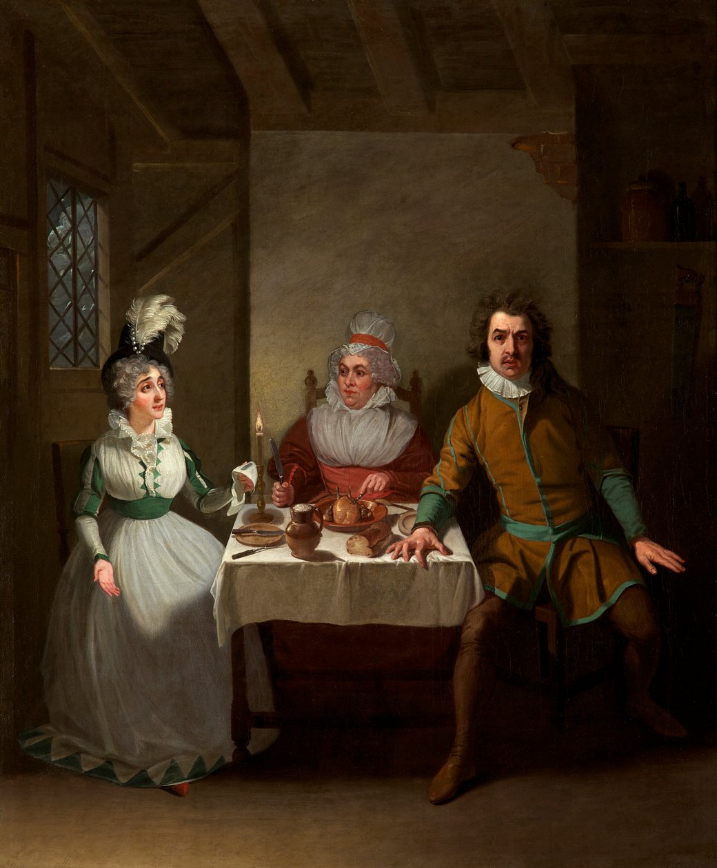 Mdły, Booth; i Bannister w „Dzieci w lesie” Mortona, Haymarket Theatre, 1793 autorstwa Samuel de Wilde