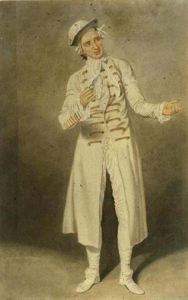 William Farren (1786-1861) jako Lord Ogleby w sztuce The Clandestine Marriage Davida Garricka i George