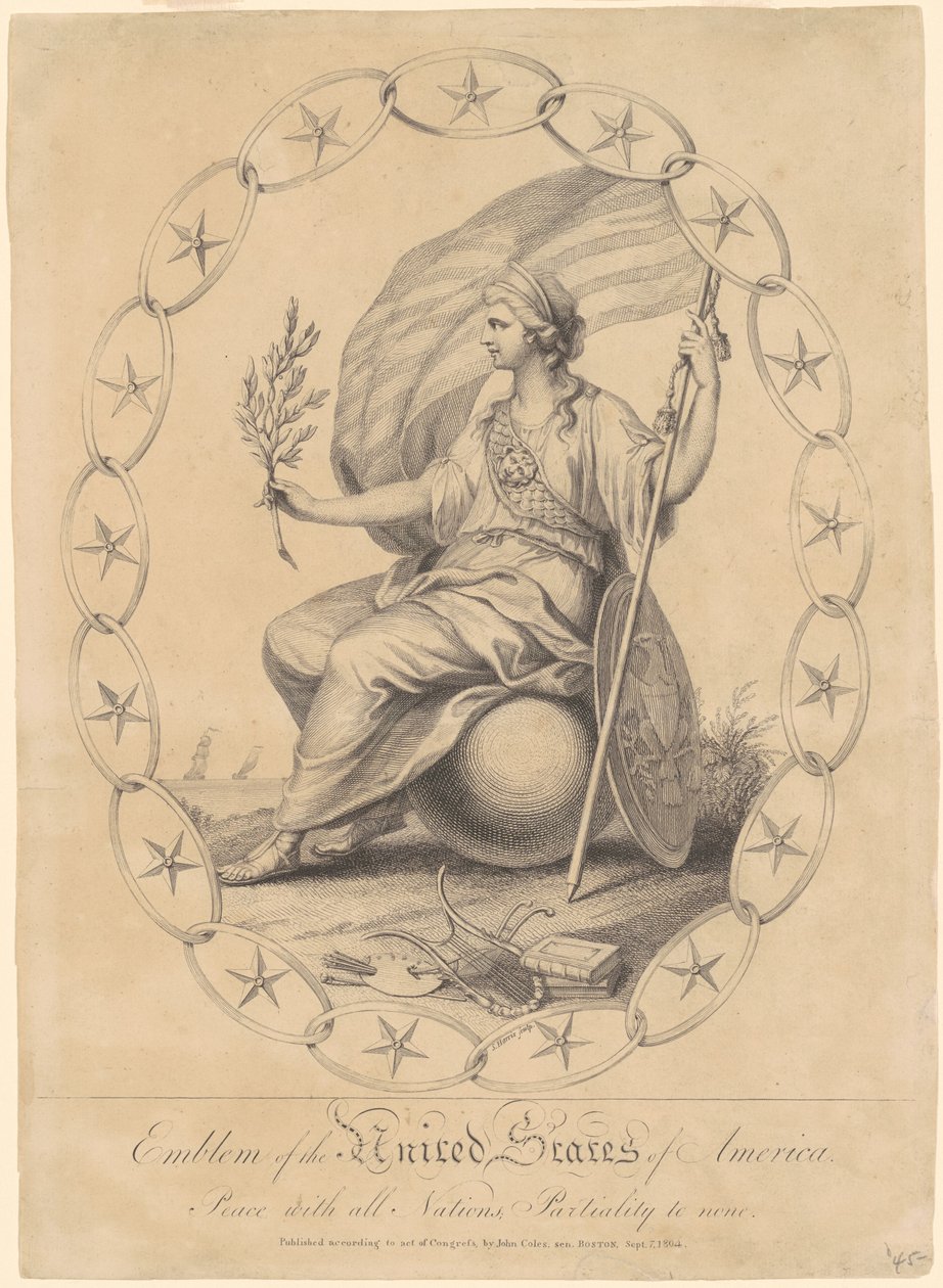 Godło Stanów Zjednoczonych Ameryki autorstwa Samuel A. Harris