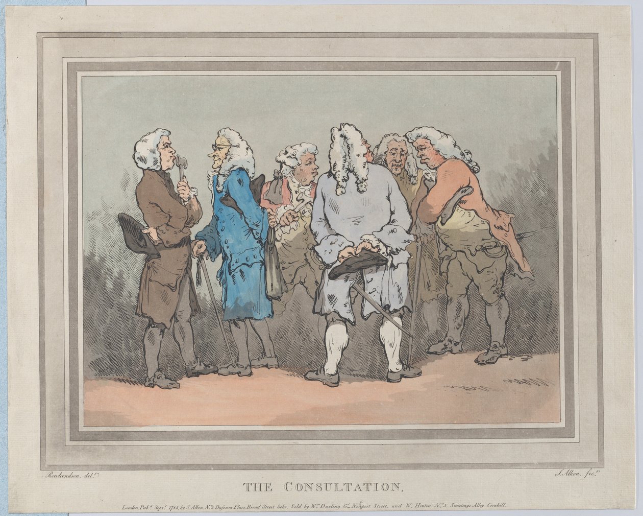Konsultacje, wrzesień 1785, wrzesień 1785. autorstwa Samuel Alken