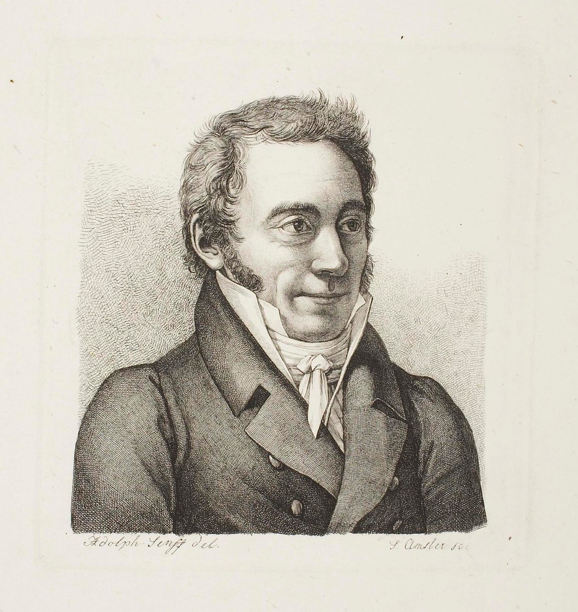 Portret mężczyzny autorstwa Samuel Amsler