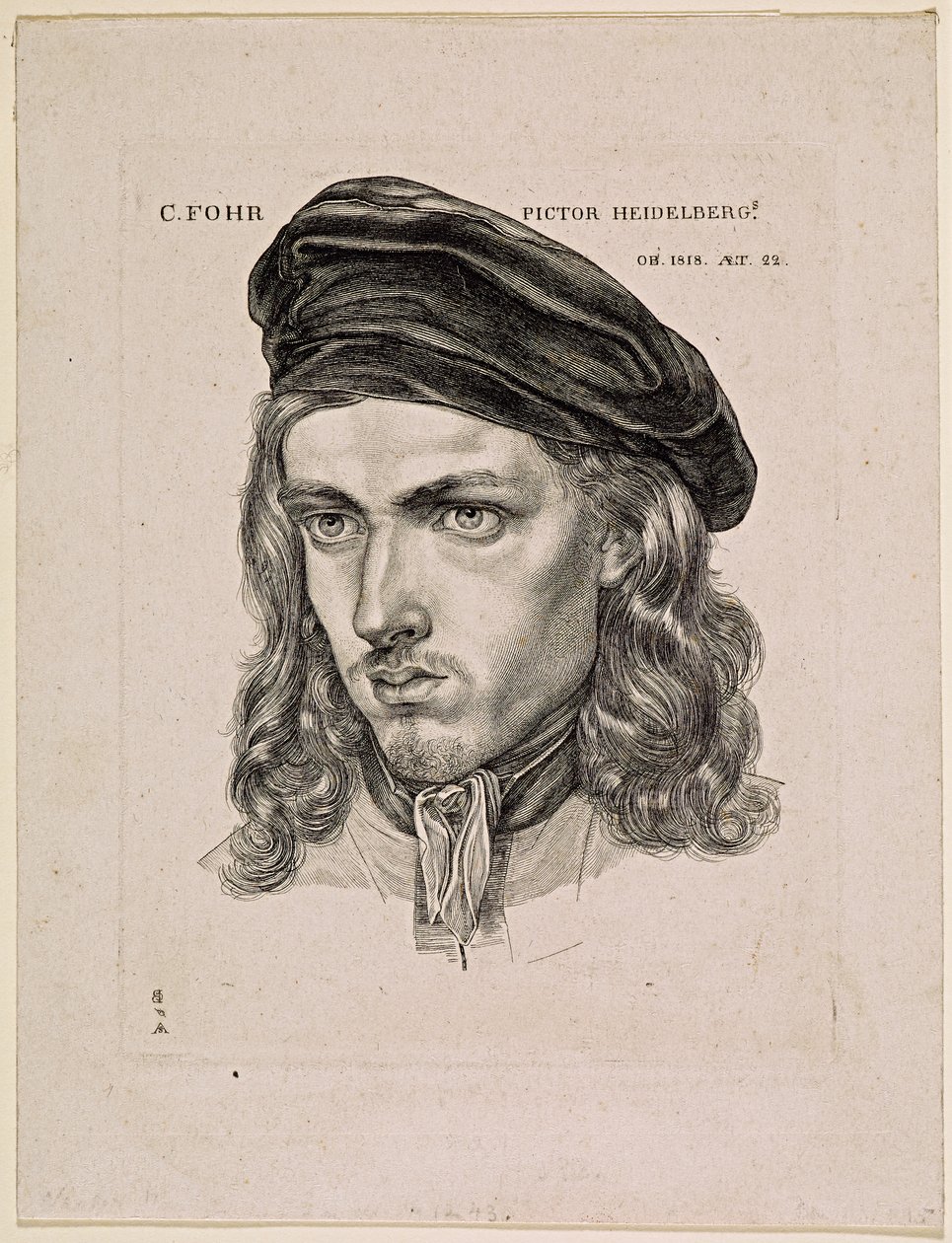 Portret malarza Carla Philippa Fohra autorstwa Samuel Amsler