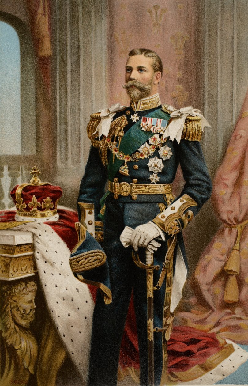 Jego Królewska Wysokość Książę Walii, z „The Illustrated London News”, 1902 autorstwa Samuel Begg