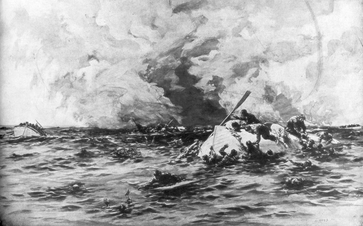Łodzie ratunkowe RMS Lusitania, 7 maja 1915, 1926 autorstwa Samuel Begg