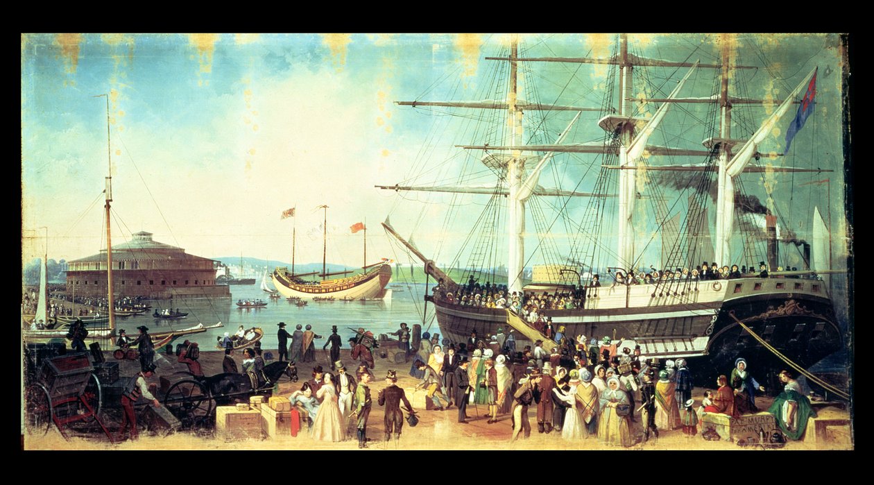Zatoka i port w Nowym Jorku autorstwa Samuel Bell Waugh