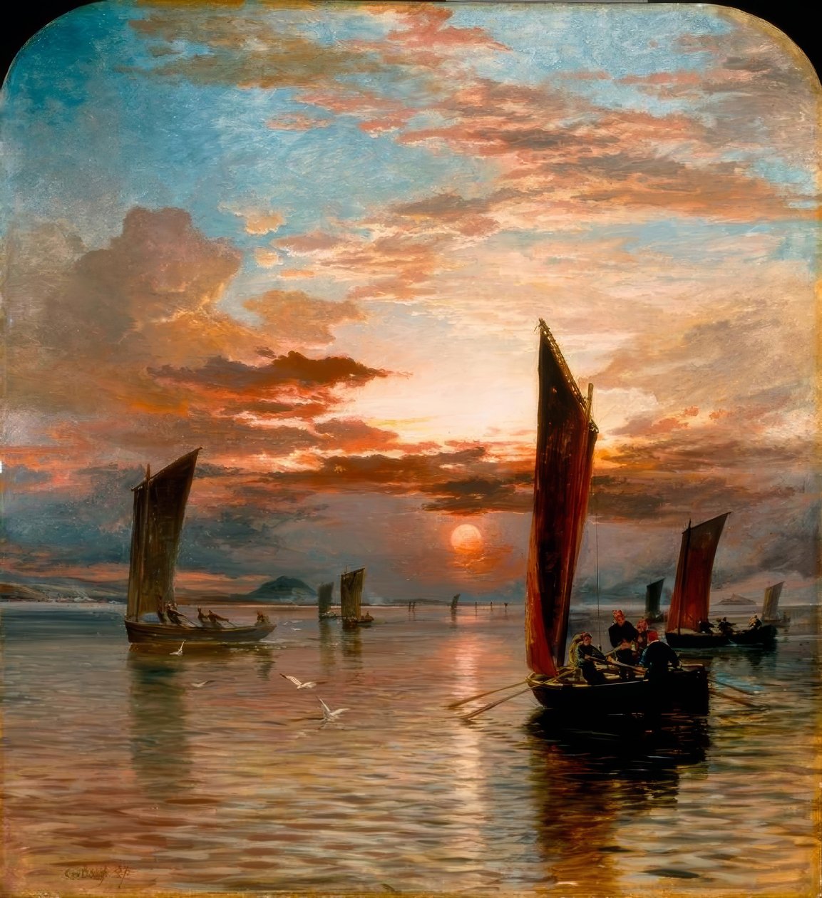 Zachód słońca nad Forth autorstwa Samuel Bough
