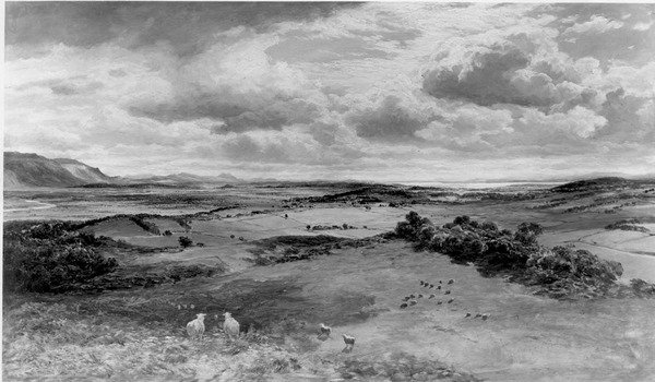 Pole Bannockburn (panel) (zdjęcie czarno-białe) autorstwa Samuel Bough
