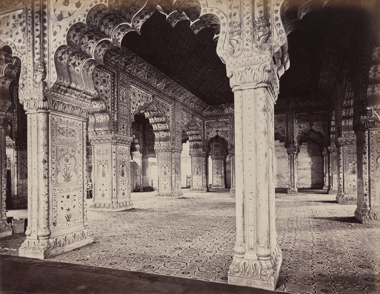 Delhi. Pałac cesarza. Wnętrze Dewani w prywatnej sali autorstwa Samuel Bourne
