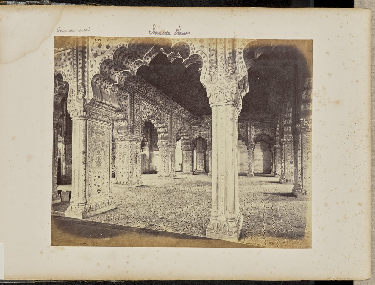 Delhi - Pałac, wnętrze Diwan-i-Khas autorstwa Samuel Bourne