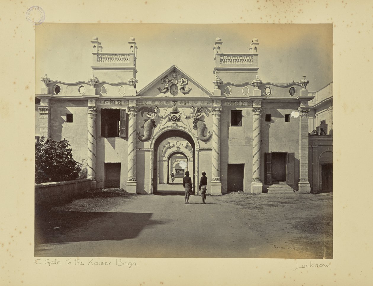 Lucknow; Brama Syreny, Kaiser Bagh autorstwa Samuel Bourne