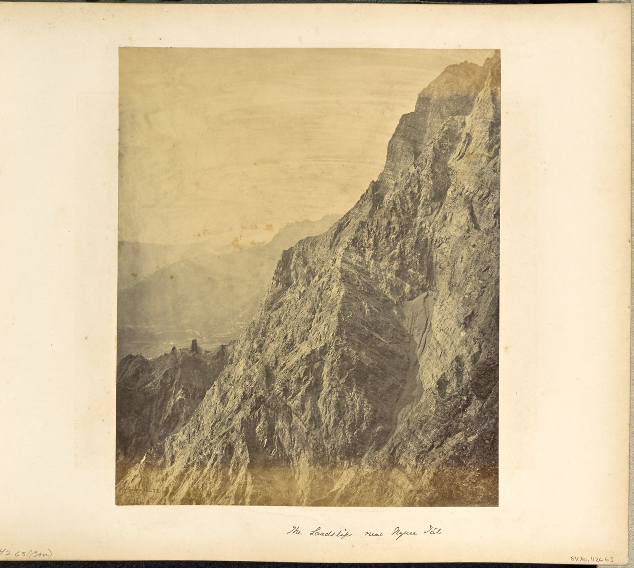 Nynee Tal; The Landslip autorstwa Samuel Bourne